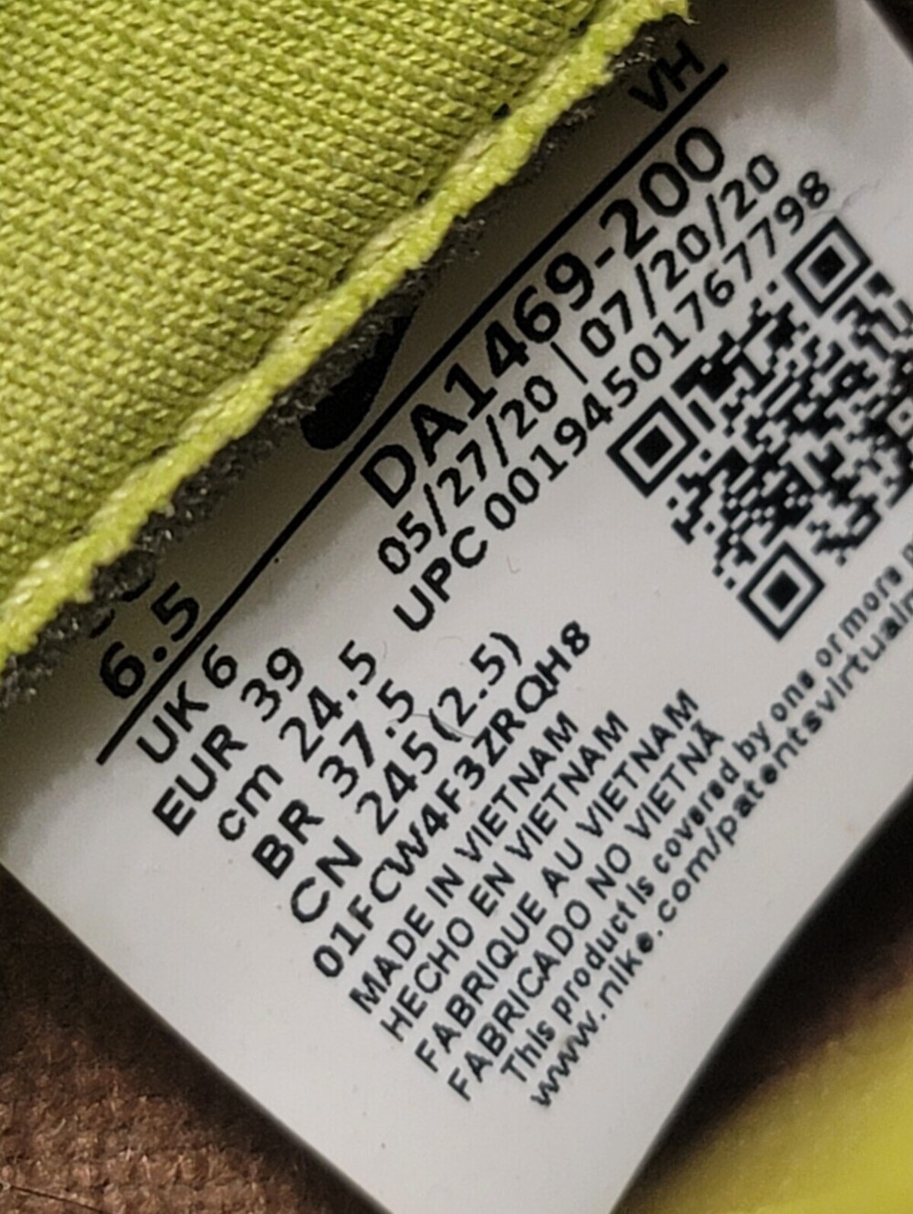 Nike Dunk Low SP Retro Veneer 2020 Size 6.5 Multicolor - Picture 10 of 11